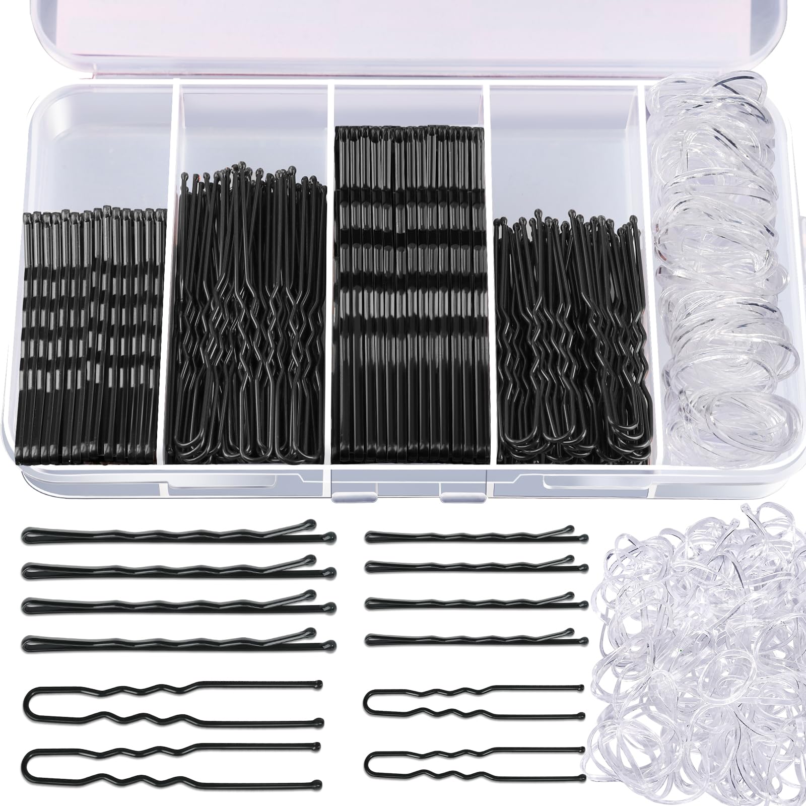 MAYCREATE® 300pcs Hair Pins Kit, 100 Black and 100 Women Hair Pins MAYCREATE® 300pcs Hair Pins Kit, 100 Black and 100 Women Hair Pins